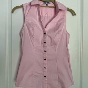 Express - sleeveless button down shirt